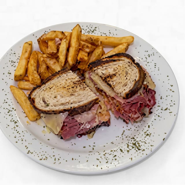 Classic Reuben Sandwich.
